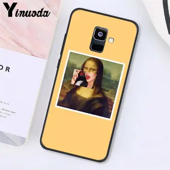 Yinuoda Didelis menas, estetinis van Gogh Mona Lisa Angelas Telefono dėklas Samsung Galaxy A7 A50 A70 A40 A20 A30 A8 A6 A8 Plius A9 2018