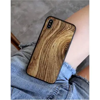 Yinuoda gražios medienos tekstūros Prabangaus Unikalus Telefono Dangtelis, skirtas 