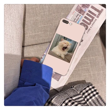 Yinuoda Rausvos spalvos, Estetinės cute kačių Klientas Aukštos Kokybės Telefono dėklas skirtas iPhone 8 7 6 6S Plius 5 5S SE XR X XS MAX 11 pro max