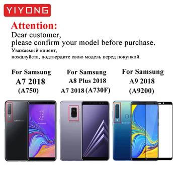 YIYONG 5D Visiškai Padengti Stiklo Samsung Galaxy A8 A6 Plius 2018 A9 A9s A6s A8s A3 A5 A7 2017 Grūdintas Stiklas Screen Protector Stiklo