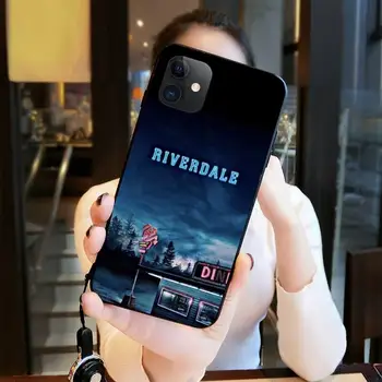 YJZFDYRM Karšto TV šou Riverdale Žavinga Black Soft Shell Telefono dėklas skirtas iPhone 11 pro XS MAX 8 7 6 6S Plus X 5S SE 2020 XR atveju