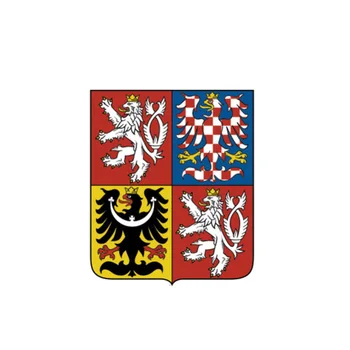 YJZT 8.4 CM*10CM Juokinga čekijos Respublikos Vėliava, herbas Automobilių Lipdukas PVC Lipdukas 6-1088