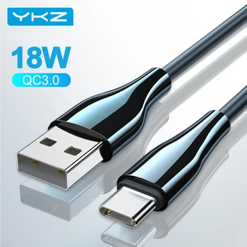 YKZ Micro USB Kabelis iPhone 18W C Tipo Greitas Įkroviklis USB C Greitai Įkrauti QC 3.0 