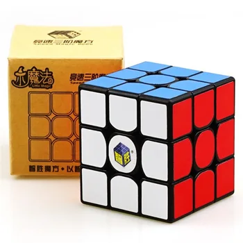 Yuxin Šiek tiek Magijos Kubo 3 x 3 Black Stickerless 3x3x3 Cubo Magico Profesinės jokių lipdukų Greitis Kubo Galvosūkį Žaislai Vaikams lol