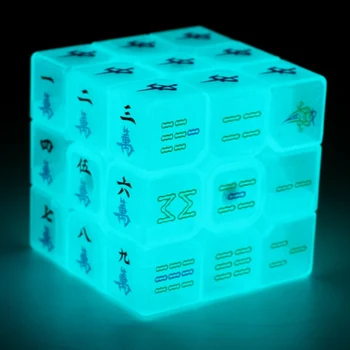 ZCUBE Mahjong 3x3x3 Greitis Magija Kubeliai Įspūdį 3x3 cubo magico švietimo Vaikai, Vaikams, Dovanų Žaislų Suaugusiems