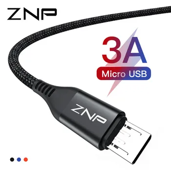 ZNP Micro USB Kabelis 3A Greito Įkrovimo micro usb Įkroviklio Laidą 