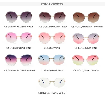 ZXWLYXGX Dizaino Mados Lady Saulės akiniai 2020 Taškus Moterų Akiniai nuo saulės 