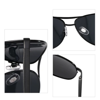ZXWLYXGX Vyrų Derliaus Aliuminio Poliarizuoti Akiniai nuo saulės Classic Prekės ženklo Saulės akiniai Danga Objektyvas Vairavimo Akiniai Vyrų/Moterų