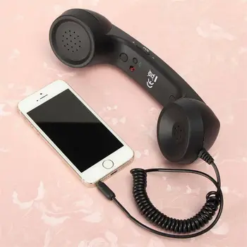 Įrankių Dalys Klasikinis retro 3.5 mm Komfortą telefono Ragelį Mini Mikrofonas Garsiakalbis Telefono Ryšio Imtuvas, Skirtas 
