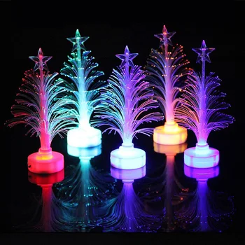įvairių spalvų keitimas žibintai LED nakties šviesos Kalėdų medžio apdaila mini 