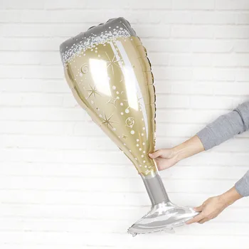 Šampanas Stiklo Viskio Aliuminio Folija Balionas Cheers Vestuvės Bachelorette Šalis Gimtadienio Helio Oro Kamuolys Apdaila