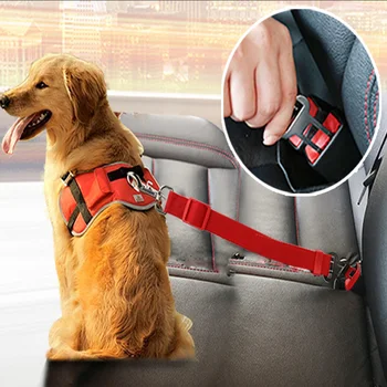 Šunų Antkakliai Sukelia Transporto Priemonės, Automobilių Šuo Saugos Diržų Naminių Šunų Automobilio Sėdynė Dirželio Diržui Švino Įrašą Saugos Svirtį Automatinis Traukos Produktus
