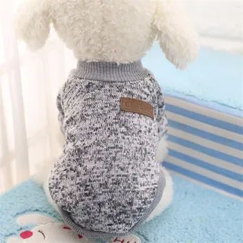 Šuo Megztiniai megztinis mados šunį vest classic pet megztinis mažų šunų mažylis Kvėpuojantis marškinėliai pet supplies 15 spalvą pasirinkti