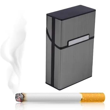 Šviesos Aliuminio Cigarų, Cigarečių Atveju Tabako Savininko Kišenėje Lauke Talpykla