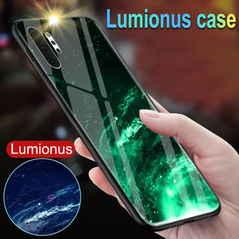 Šviesos Grūdintas Stiklas Case For Samsung Galaxy S8 S9 S10E Plus Valymo Maišelis Atveju Galinio Dangtelio Samsung Note 8 9 10 Pro