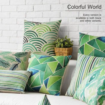 Šviežių Sielovados žalia pagalvė ,geometrinis Pagalvė pagalvės ,Patalynė užvalkalas,sofos pagalvėlės namų dekoratyvinės Pagalvės
