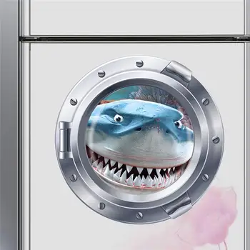 Šypsosi Didelis Ryklys Nemo Dory Povandeninio Laivo Liukai Langą Sienų Lipdukai Skalbimo Mašina Kidroom Apdaila 