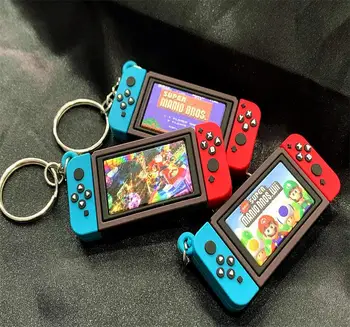 Žaidimas raktelis grandinės 3D Super Mario paketų prižiūrėtojų raktinę Mados Mario Maišelį Pakabukai Pakabukas Raktų pakabukai Pakabukas Vaikas Dovana Pakabukas maišelį, raktų žiedas