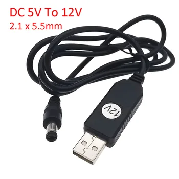 Žaidimo Komponentas, USB, DC USB Power Boost Linija DC 5V DC 12V Žingsnis IKI Modulis USB Keitiklis Adapterio Kabelį 2.1x5.5mm Kištukas