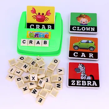 Žaislai Vaikams Anglų Kalbos Rašybos Abėcėlės Raidė Žaidimas Kortelės Anglų Kalbos Žodis Dėlionės Įdomus Ankstyvasis Ugdymas Švietimo Žaislas Vaikams