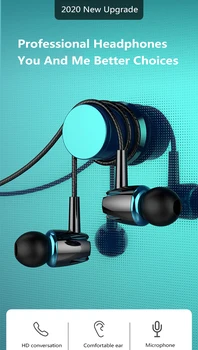 Žemų dažnių garsiakalbis In-Ear Ausinės, Ausinės, Kolonėlė Tūrio Versijos Perfect Garso Kokybė 6 Stiliai (Android)