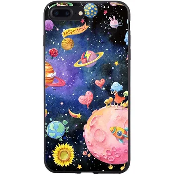 Žvaigždėtas dangus Astronautas Coque Atveju iPhone, SE 2020 6 6S 7 8 Plius 5 5S Atveju Silikono TPU 
